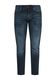 Q/S designed by Slim: jeans with a garment wash - blue (58Z4)