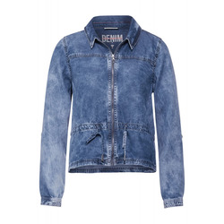 Street One Denim jacket with zipper - blue (14010)