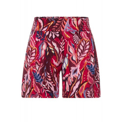 Street One Paperbag Viskose Shorts - rot (33650)