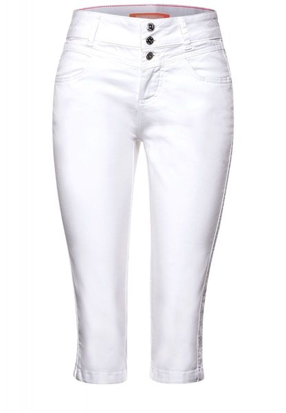 Street One Casual fit: Capri pants - Yulius - white (10000)