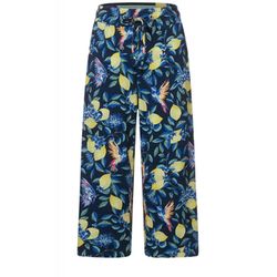 Cecil Loose fit pants with wide legs - blue (30128)