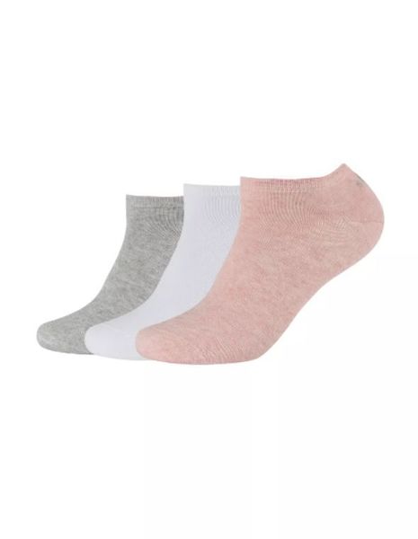s.Oliver Red Label Unisex 3 pack sneaker socks - white/pink/gray (4200)