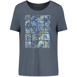 Gerry Weber Edition T-shirt with print on the front EcoVero - gray/blue (80912)