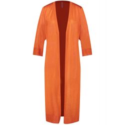 Gerry Weber Edition Long fine knit cardigan - orange (60694)