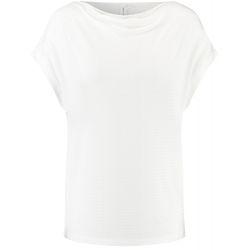 Gerry Weber Casual Shirt with waterfall neckline EcoVero - white (99700)