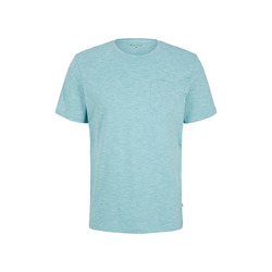 Tom Tailor Gestreiftes Basic-T-Shirt - weiß (30055)