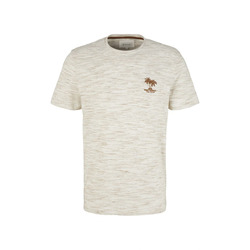 Tom Tailor T-shirt with embroidery  - white (29776)