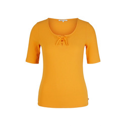 Tom Tailor Denim T-Shirt mit Schnürung  - orange (11188)
