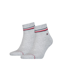 Tommy Hilfiger Iconic Sports Quarter Socken - grau (085)