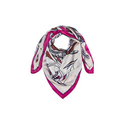 comma Scarf with allover print - beige (08U1)