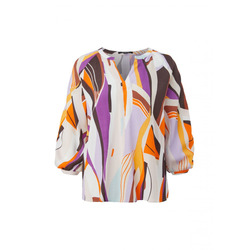 comma Tunic blouse with 3/4 sleeves - orange/purple (88B0)