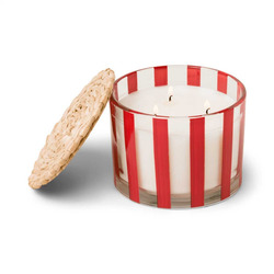 Paddywax Candle with lid (Ø11,5x8,50cm) - Rosewood Vanilla - red (00)