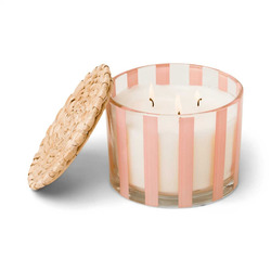 Paddywax Kerze mit Deckel (Ø11,5x8,50cm) - Pfeffer & Pflaume - pink/beige (00)