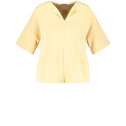 Samoon T-shirt à manches courtes en modal  - jaune (04180)