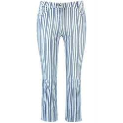 Samoon 7/8 jeans with stripe design Betty Jeans - blue (08582)