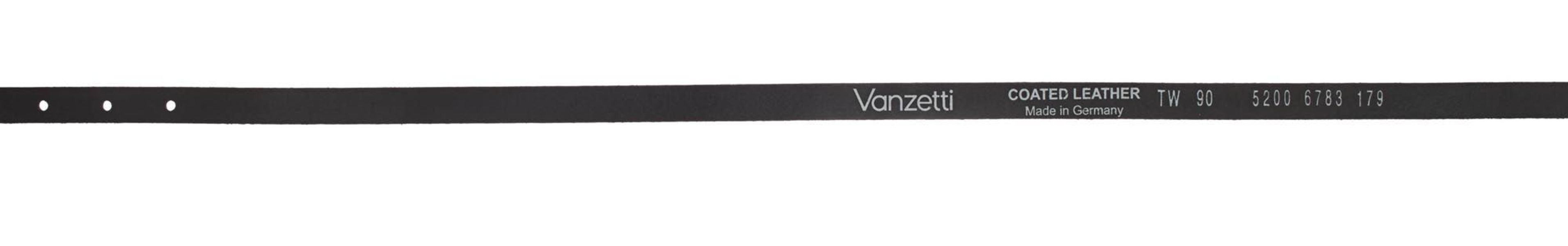 Vanzetti Ceinture en cuir - noir (0179)