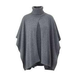 s.Oliver Red Label Poncho with ribbed trim at hem  - gray (9730)