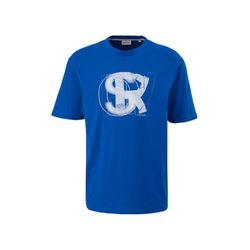 s.Oliver Red Label T-Shirt mit Artwork  - blau (56D2)