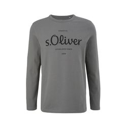 s.Oliver Red Label T-shirt with front print - gray (94D1)