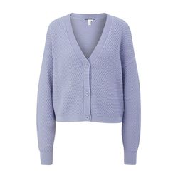 Q/S designed by Cardigan en tricot avec un motif fin - violet (4807)