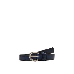 s.Oliver Red Label Leather belt with metal buckle  - blue (5874)