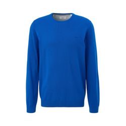 s.Oliver Red Label Knit sweater with logo embroidery - blue (5621)