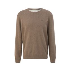 s.Oliver Red Label Pull en tricot avec logo brodé - brun (86W0)