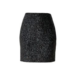 s.Oliver Black Label Mini skirt with shiny sequins  - black (9999)