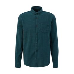 Q/S designed by Extra Slim: Herringbone pattern shirt  - blue (69W0)