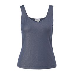 s.Oliver Black Label Top with glitter effect - blue (5800)