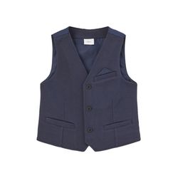 s.Oliver Red Label Fabric mix vest - blue (5952)