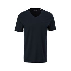 s.Oliver Red Label V-neck t-shirt - blue (5930)