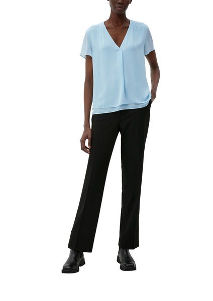 s.Oliver Black Label Blouse shirt in layering look - blue (5145)
