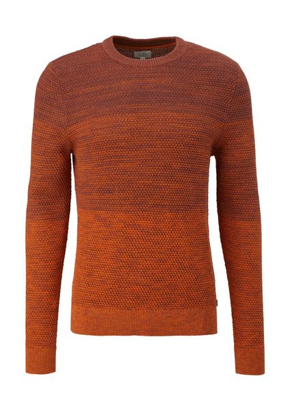 Q/S designed by Knitted sweater in mottled look  - orange (23W0)