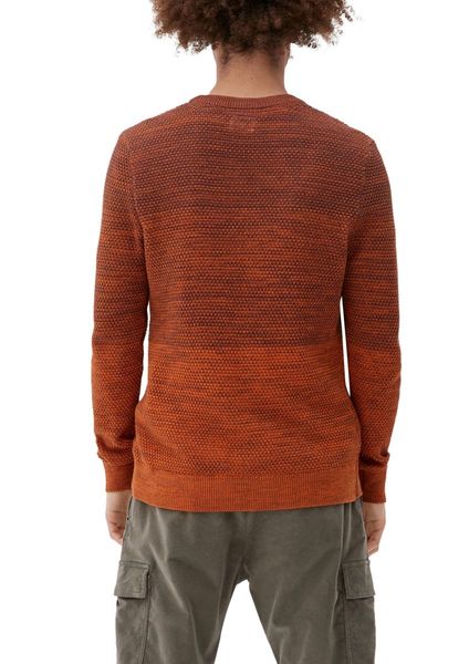 Q/S designed by Knitted sweater in mottled look  - orange (23W0)