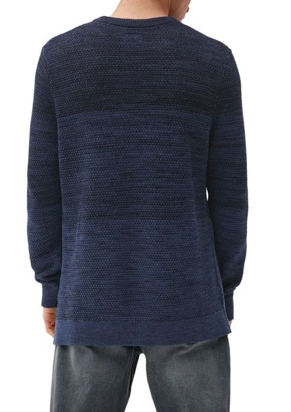Q/S designed by Knitted sweater in mottled look  - blue (59W0)