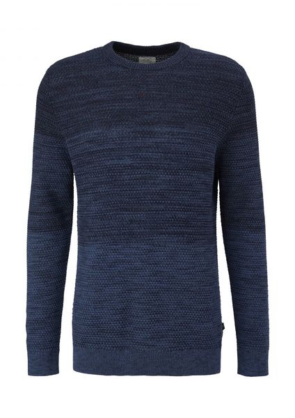 Q/S designed by Knitted sweater in mottled look  - blue (59W0)