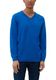 s.Oliver Red Label Fine knit sweater with embroidery  - blue (5621)