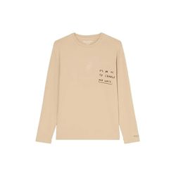 Marc O'Polo T-shirt long en coton bio - beige (733)