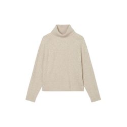 Marc O'Polo Ribbed turtleneck sweater - beige (767)