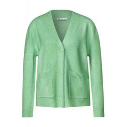 Street One Knit cardigan with pockets - green (14449)