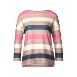 Street One Multicolour Streifen Shirt - pink/beige (34526)