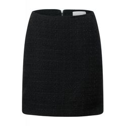 Street One Bouclé mini skirt - black (10001)