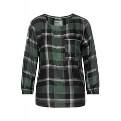 Street One Blouse with check pattern - black (30001)
