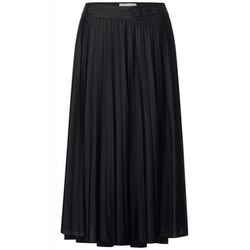 Street One Plissée midi ladies skirt - black (10001)