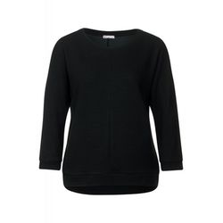 Street One Shirt with structure - black (10001)