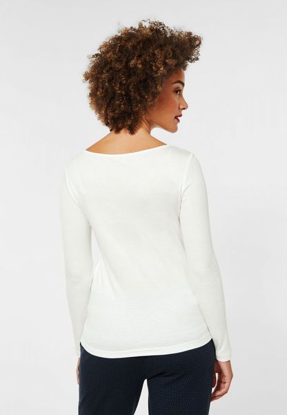 Street One Shirt with boat neckline - white (10108)