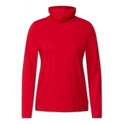 Cecil T-shirt à col roulé uni - rouge (14286)