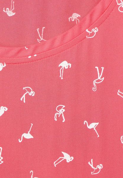 Cecil Blouse met flamingo-opdruk - rouge (21664)