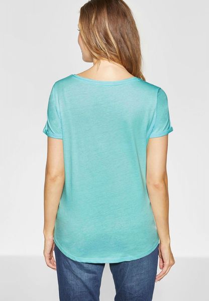 Cecil Printshirt with sequins - blue/green (31611)